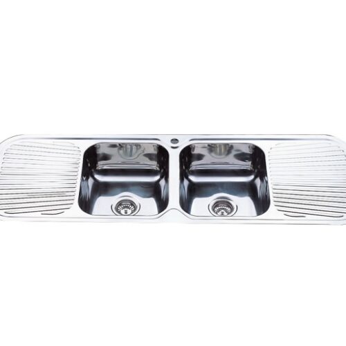 Uptown RE1500 Double Bowl Sink With Double Drainer