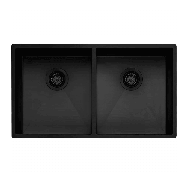 Oliveri SB63BK Spectra Double Bowl Black Sink