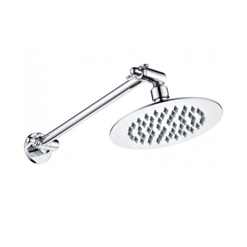 Fienza Slice Round Shower Rose & Swivel Arm 411135