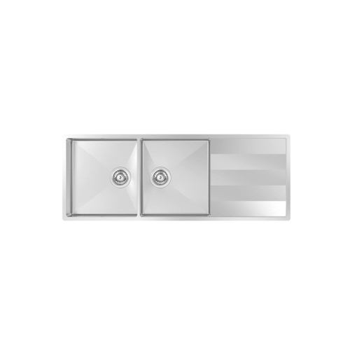 Abey Lugano Double Bowl Sink With Drainer