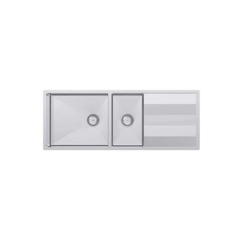 Abey Lugano One & Three Quarter Bowl Sink With Drainer