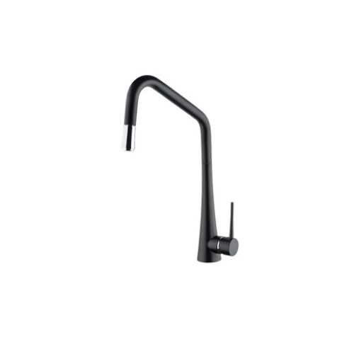 Abey Tink-D Pull-Out Kitchen Mixer Black