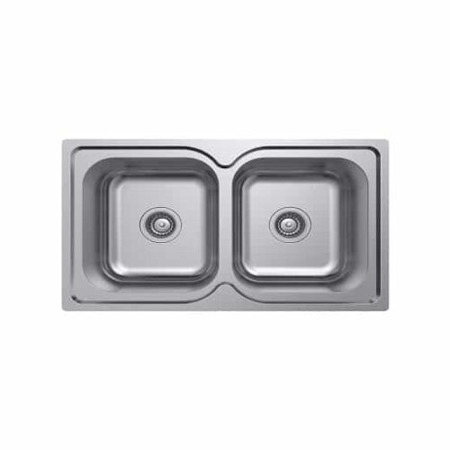 Fienza Tiva 780 Double Kitchen Sink No Tap Hole 68108