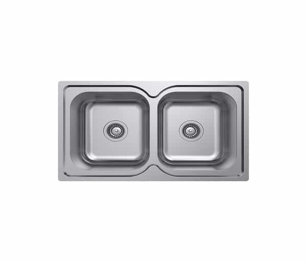 Fienza Tiva 780 Double Kitchen Sink No Tap Hole 68108