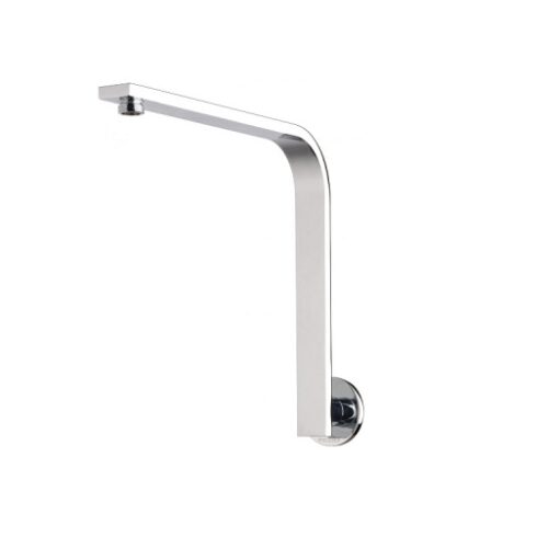 Phoenix Vivid Slimline High-Rise Shower Arm Round Plate