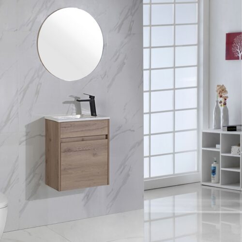 Aulic Revit Ensuite Wall Hung Vanity With Ceramic Top