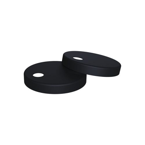 Fienza Matte Black Seat Hinge Covers for Slim Seats