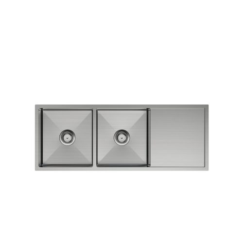 Fienza Hana Double Kitchen Sink with Drainer 29L / 29L