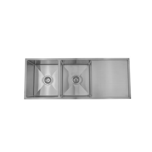 BUK Arcko Lux Double Bowl Sink With Drainer 1140 x 440 x 230mm