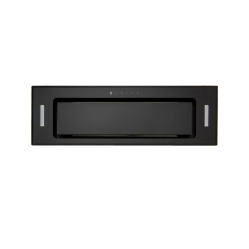 Euro Appliances 90cm Undermount Rangehood - Black Glass