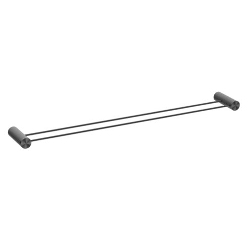 Nero Opal Double Towel Rail 800mm
