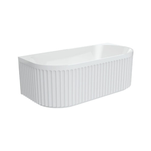 Fienza Eleanor Fluted Back To Wall Bath 1700mm