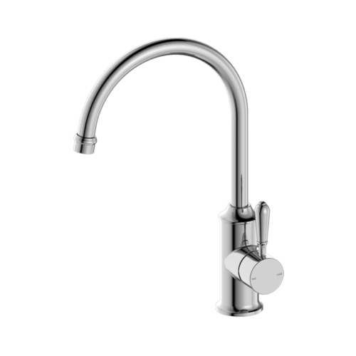 Nero York Kitchen Mixer Gooseneck Spout with Metal Lever