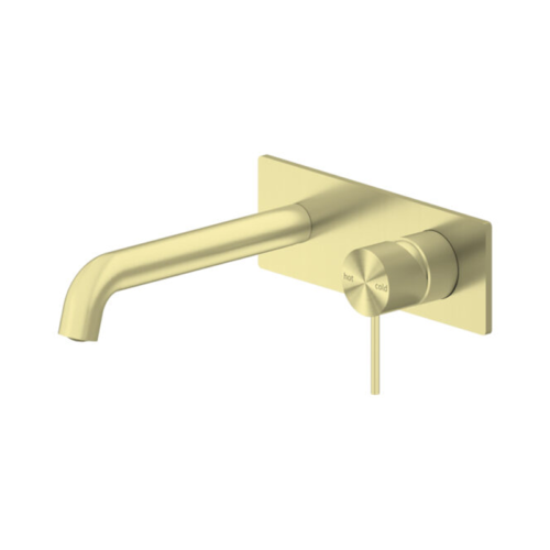 Nero Mecca Wall Basin / Bath Mixer 120mm With Universal Body