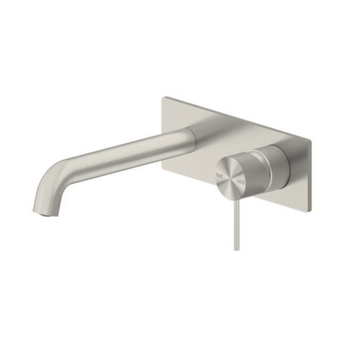 Nero Mecca Wall Basin / Bath Mixer 185mm With Universal Body