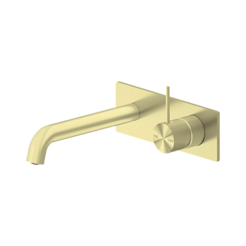 Nero Mecca Wall Basin / Bath Mixer Handle Up 260mm With Universal Body