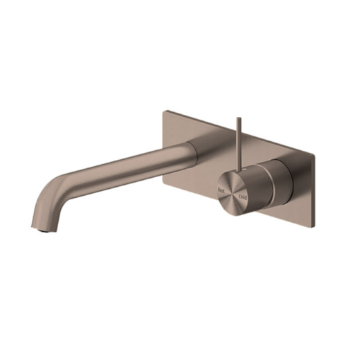 Nero Mecca Wall Basin / Bath Mixer Handle Up 120mm With Universal Body