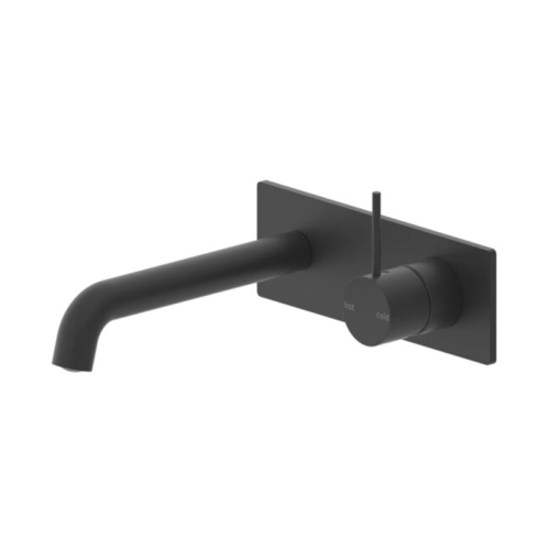 Nero Mecca Wall Basin / Bath Mixer Handle Up 120mm With Universal Body