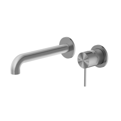 Nero Mecca Wall Basin / Bath Mixer Separate Back Plate 160mm With Universal Body
