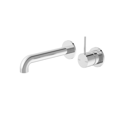 Nero Mecca Wall Basin / Bath Mixer Separate Back Plate Handle Up 120mm With Universal Body