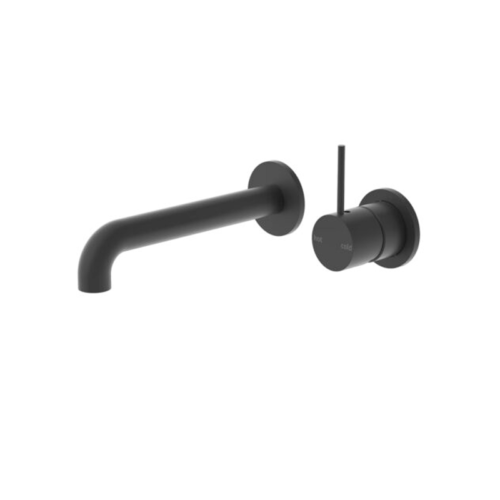 Nero Mecca Wall Basin / Bath Mixer Separate Back Plate Handle Up 120mm With Universal Body