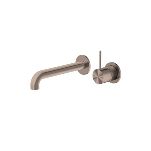 Nero Mecca Wall Basin / Bath Mixer Separate Back Plate Handle Up 120mm With Universal Body