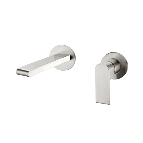 Nero Bianca Wall Basin / Bath Mixer Separate Back Plate 187mm