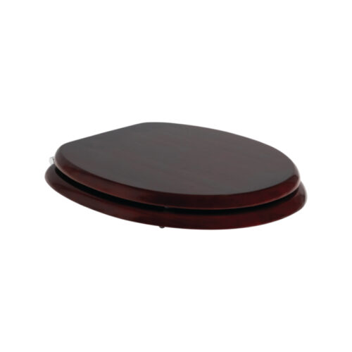 Johnson Suisse Timber Toilet Seat Chrome Hinge