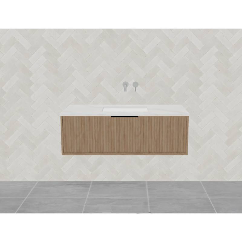 Timberline Elwood Wall Hung Vanity With Silk Surface Top & Under Basin
