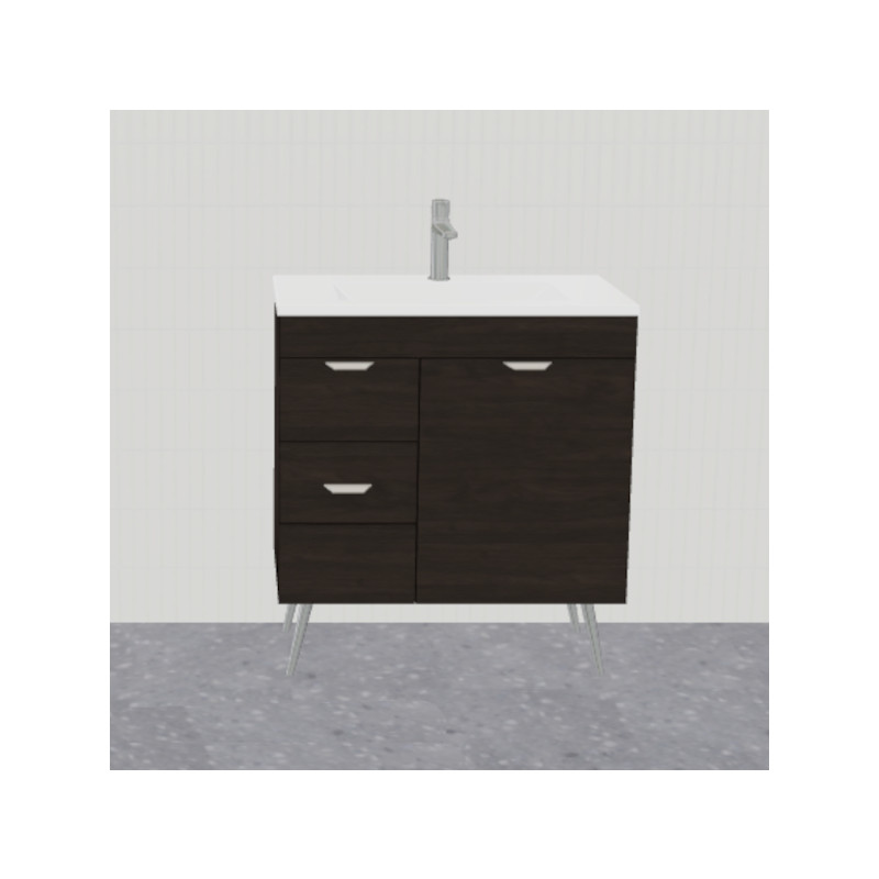 Timberline Ensuite On Legs Vanity Mineral Composite Top
