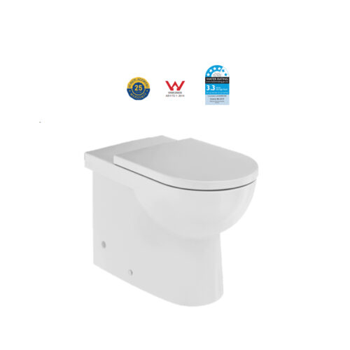 Johnson Suisse Toledo Wall Faced Rimless Pan With Esti Seat Toilet Suite