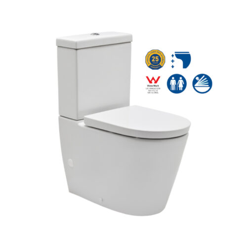 Johnson Suisse Venezia Ambulant Back To Wall Rimless Toilet Suite With Seat