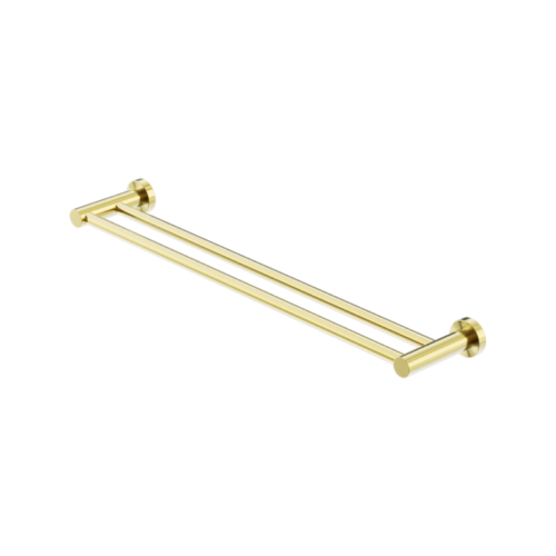 Nero Mecca Double Towel Rail 800mm
