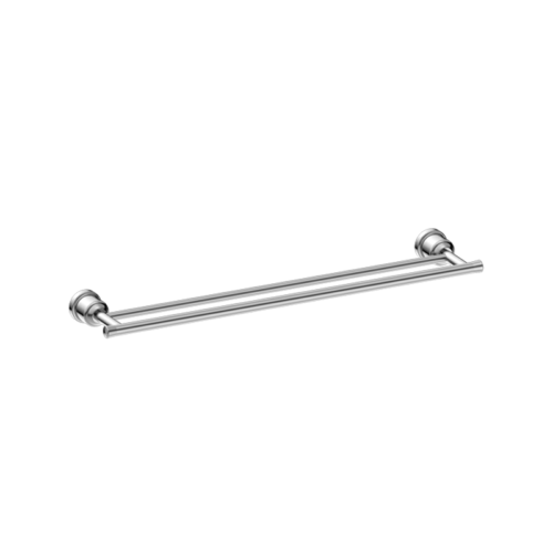 Nero York Double Towel Rail 600mm