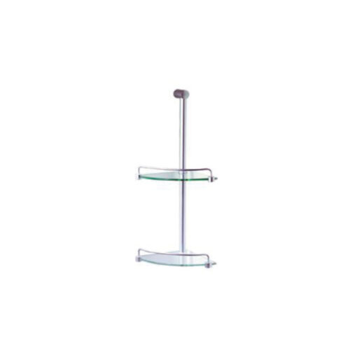 Johnson Suisse Flinders Shower Tidy 525 2-Tier Chrome / Glass