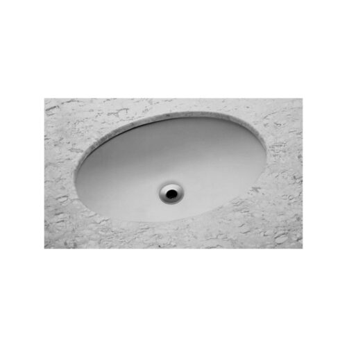 Johnson Suisse Emilia Large Oval Undercounter Vanity Basin With 32mm Pop-up Waste