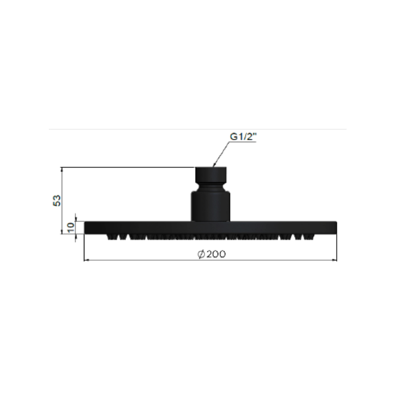 meir-round-shower-rose-200mm_specs