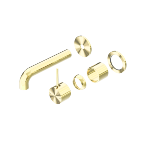 Nero Mecca Wall Basin / Bath Mixer Separate Back Plate Handle Up 120mm Trim Kit Only