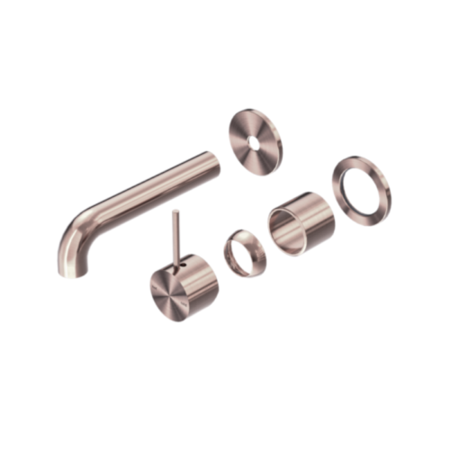 Nero Mecca Wall Basin / Bath Mixer Separate Back Plate Handle Up 160mm Trim Kit Only