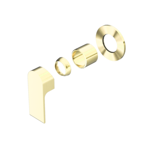 Nero Bianca Shower Mixer with 80mm Plate Trim Kit Only
