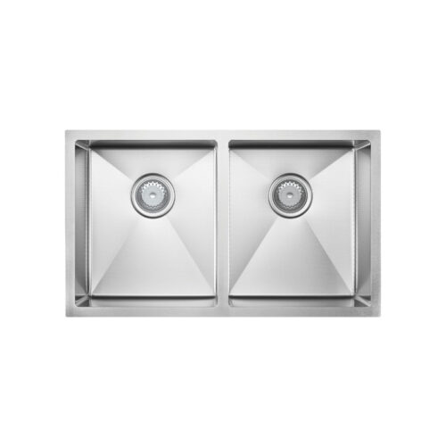 Fienza Hana Anti-Scratch 27L / 27L Double Kitchen Sink Stainless Steel