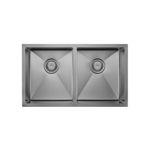Fienza Hana 27L / 27L Double Kitchen Sink PVD Gun Metal
