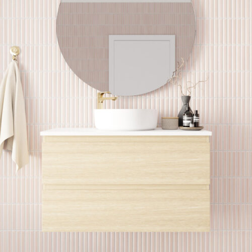 Marquis Marq Drawer Wall Hung Vanity With Above Counter Basin Symphony Top