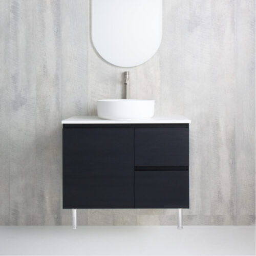 Marquis Marq Door and Drawer On Legs Vanity With Above Counter Basin Symphony Top