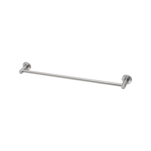 Phoenix Radii SS 316 Single Towel Rail 600mm Round Plate