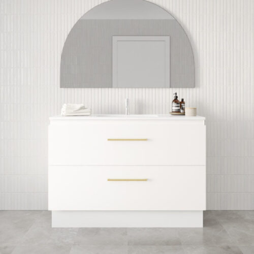 Marquis Riviera On Kick Drawer Only Vanity With Under Counter Basin Symphony Top