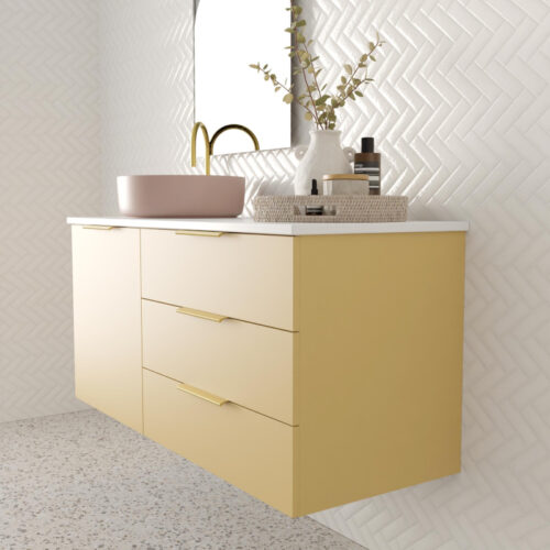 Marquis Shortland Wall Hung Vanity With Above Counter Basin Timber Top
