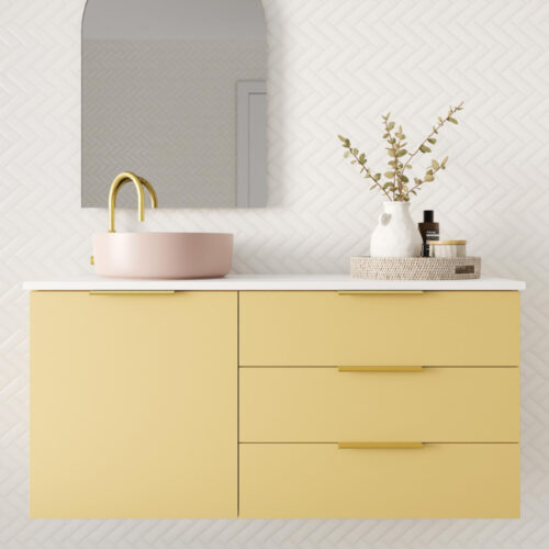 Marquis Shortland Wall Hung Vanity With Above Counter Basin Symphony Top