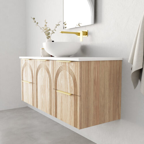 Marquis Arco Wall Hung Vanity With Above Counter Basin Symphony Top