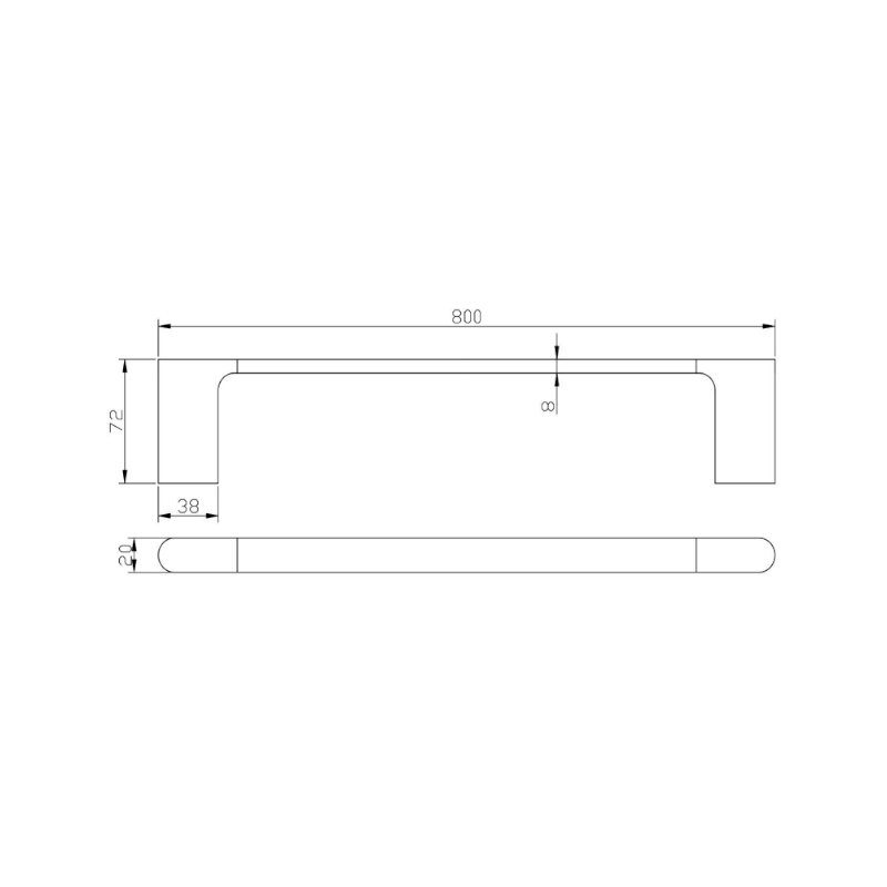 buk-kompakt-rund-single-towel-rail-800mm_specs